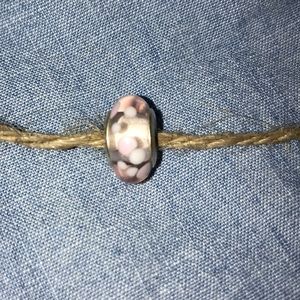Pandora Pink Polkadot Murano Glass Bead Charm